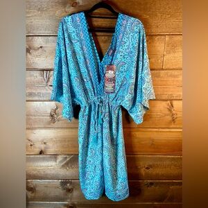 Blue Paisley Women's Swim Coverup